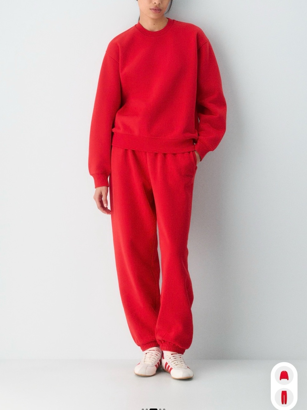 Aritzia cozy sweat fleece crew